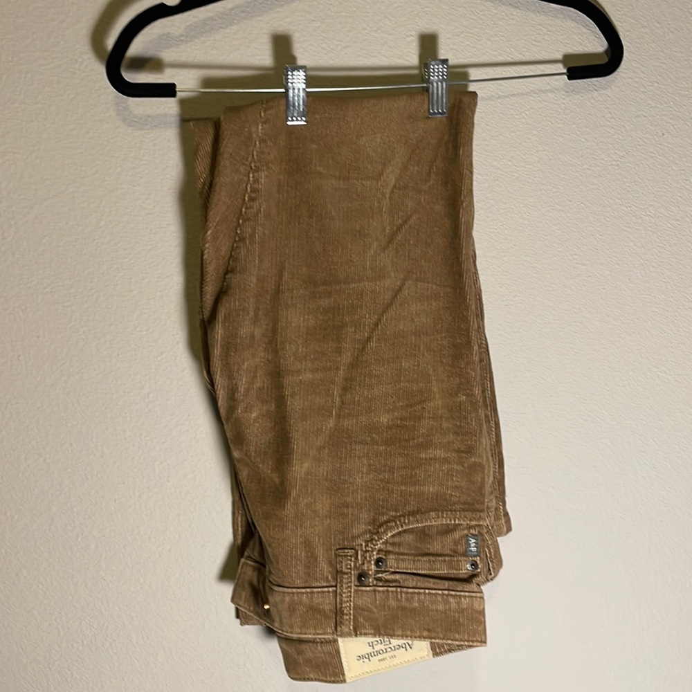 Abercrombie & Fitch Slim fit corduroy pants